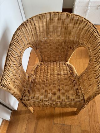 Sillón mimbre infantil