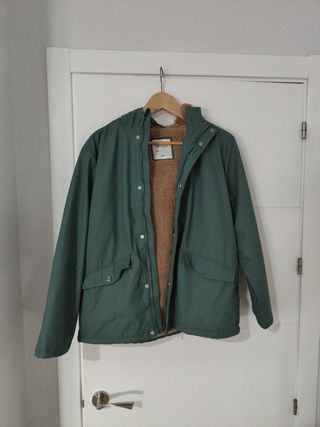 Chaqueta impermeable niño verde