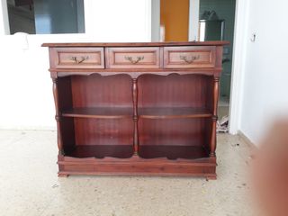 Mueble recibidor madera marrón