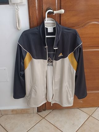 Chaqueta Adidas beige-negro