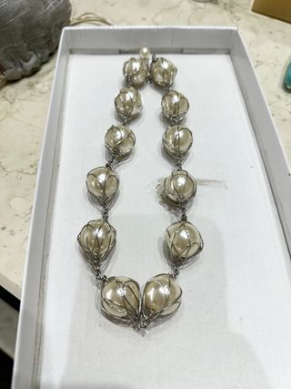 Collar perlas-Plata