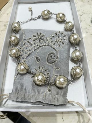 Collar perlas-Plata