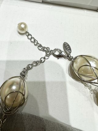 Collar perlas-Plata