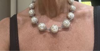 Collar perlas-Plata