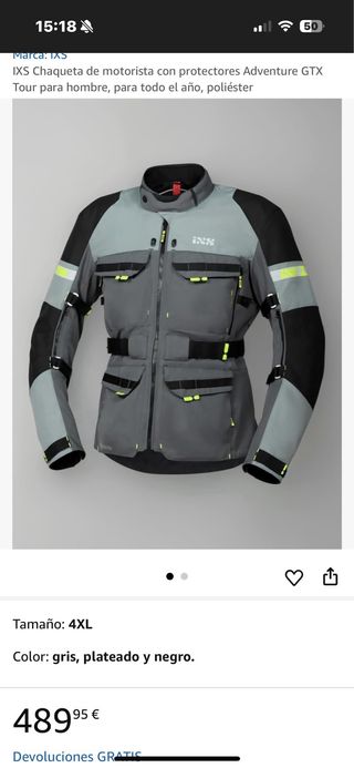Traje moto gris-negro-verde claro IXS