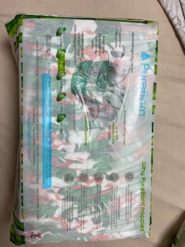 Pañales Pureborn Orgánicos Bamboo