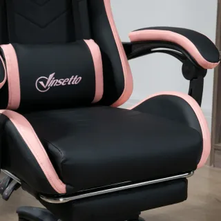 Sedia da Gaming ad Altezza Regolabile con Poggiate