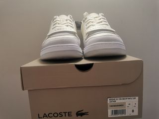ZAPATILLAS LACOSTE TALL 42 BLANCO ROTO/BLANCO/GRIS