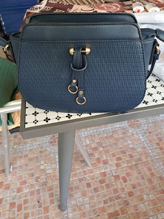 Bolso bandolera azul marino