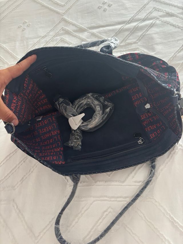 Bolso Tartán Shoping Bag • Desigual