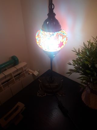 1 Lámparas Mosaico Boho
Y 2 más pequeñas de mesill