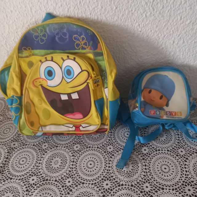 Mochila Bob Esponja y Pocoyó