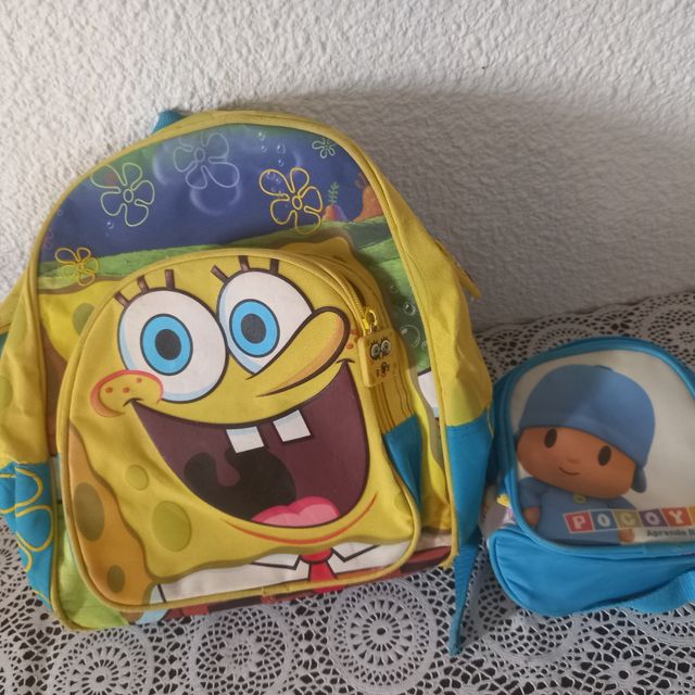 Mochila Bob Esponja y Pocoyó