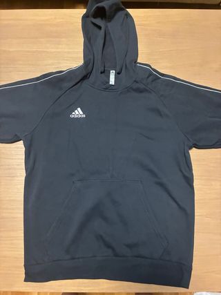 Sudadera Adidas Negra c/Rayas