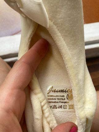 Zapatillas Jaumies con lazo beige - Talla 37