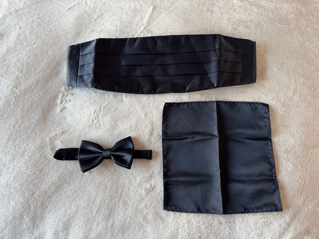 Set Smoking Nero: Papillon, Fascia & Pochette