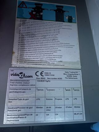 Barbacoa gas portátil