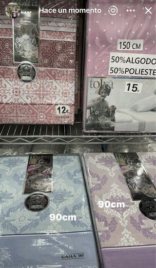 Sábanas Tolrá 3pcs Algodón/Poliéster