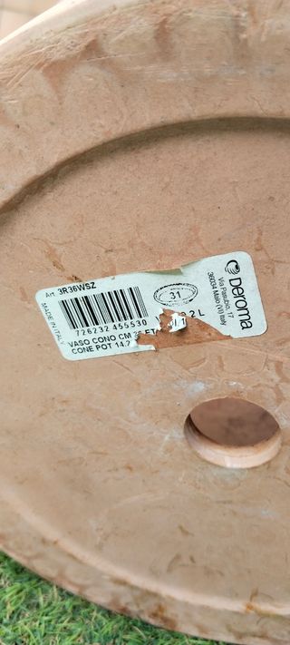 Maceta terracota cónica 36cm