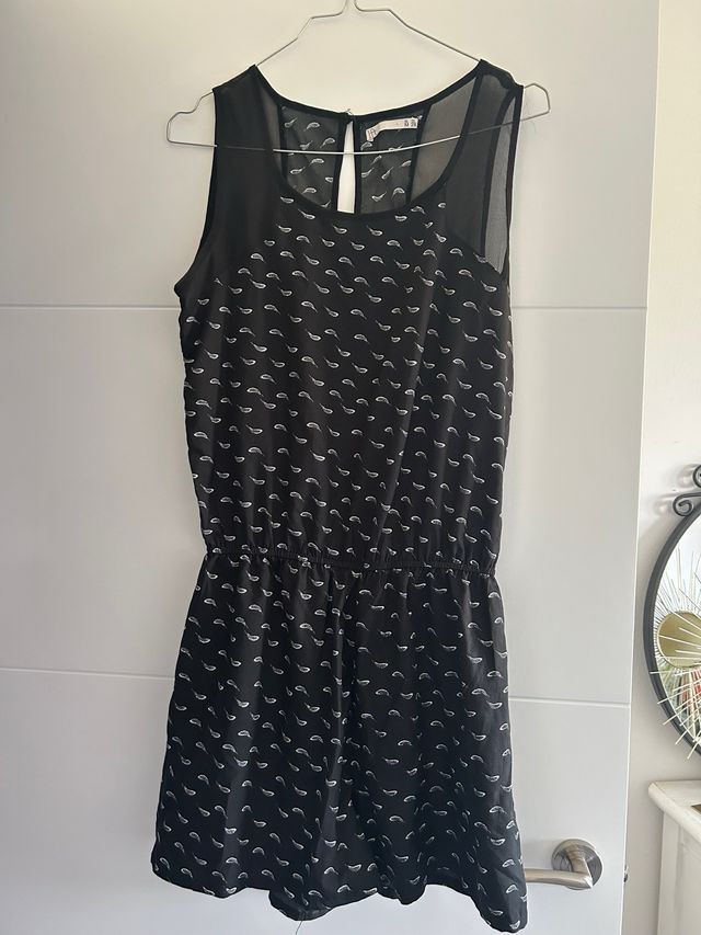 Vestido corto Lefties negro - Talla L