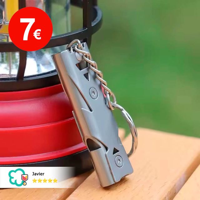 Silbato de Emergencia o Auxilio con llavero