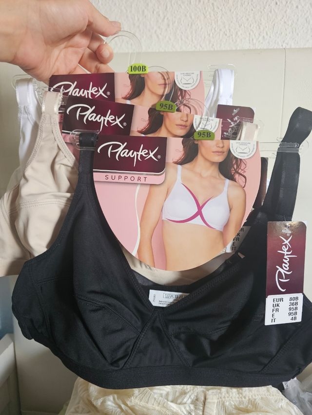 3 Sujetadores Playtex