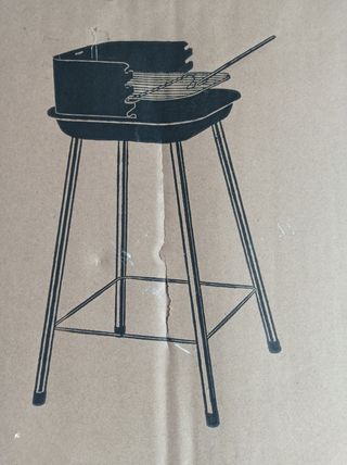 Barbacoa metalica negra
