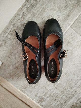 Zapatos El Rocío Flamenco Negro