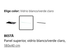 Besta IKEA Panel Superior Cristal 1’80x40 NUEVO !!