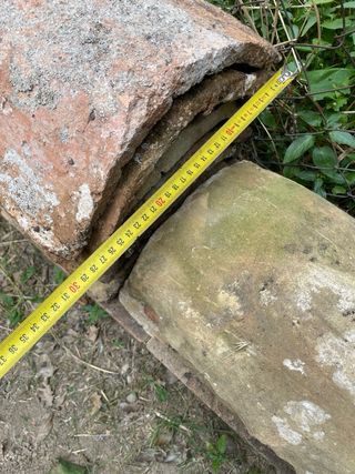 Tejas antiguas grandes - 70cm