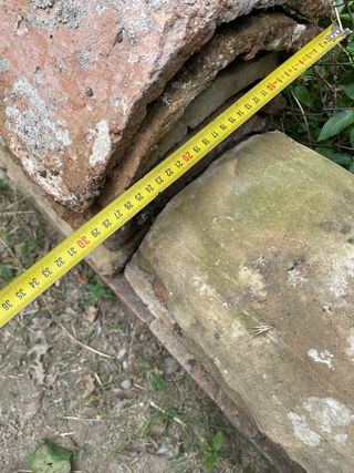 Tejas antiguas grandes - 70cm