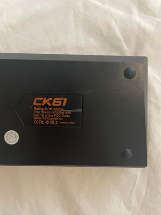 Teclado mecánico MOTOSPEED CK61 compacto RGB gamin