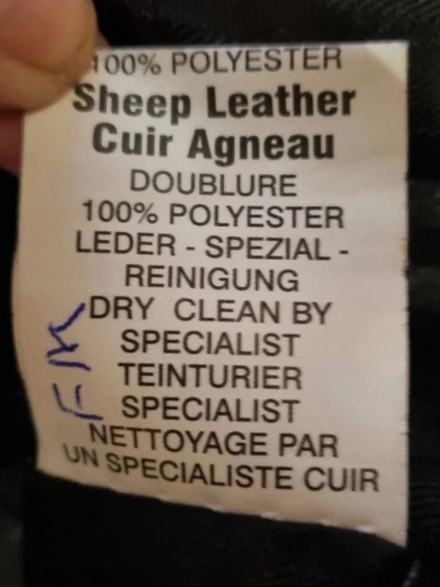 Chaqueta cuero punk verde-negro L