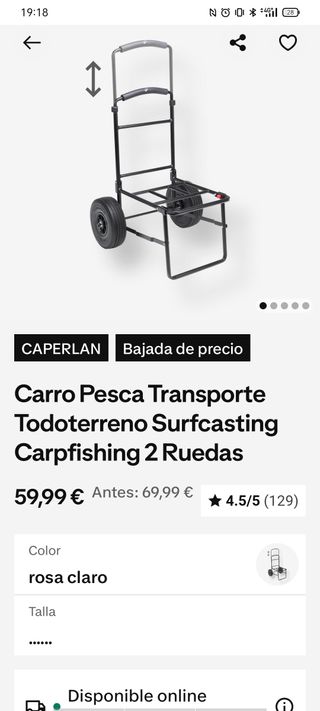 Carro Pesca Todoterreno 2 Ruedas