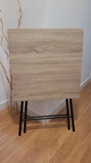Mesa plegable - Madera y metal