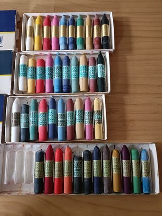 42 Lápices Cera Manley - Colores Varios
