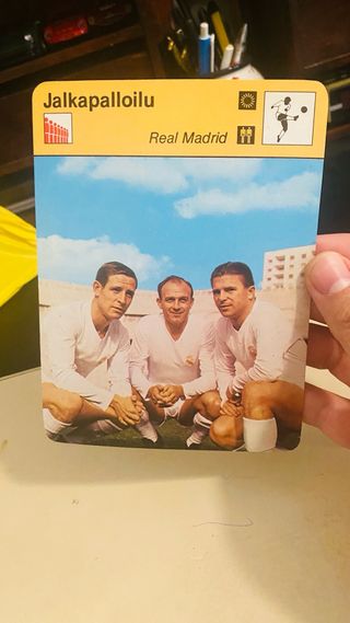 Cromo Real Madrid antiguo di stefano kopa y puskas