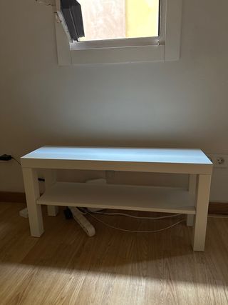 Banco TV blanco - mueble de madera
