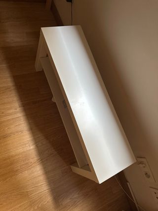 Banco TV blanco - mueble de madera