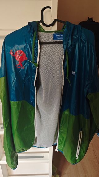 Chaqueta Adidas vintage azul-verde
