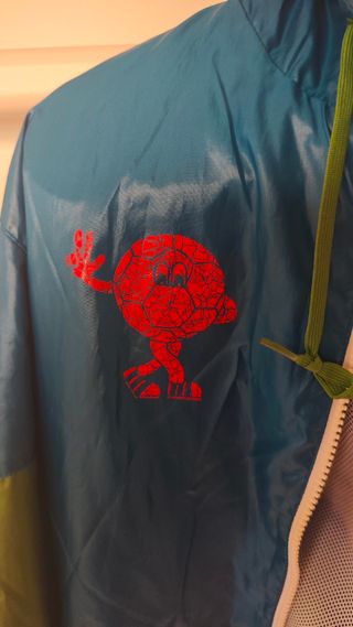 Chaqueta Adidas vintage azul-verde