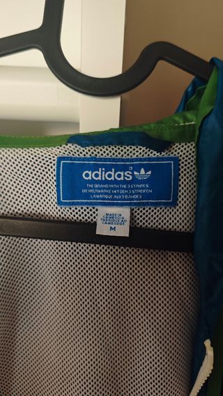 Chaqueta Adidas vintage azul-verde