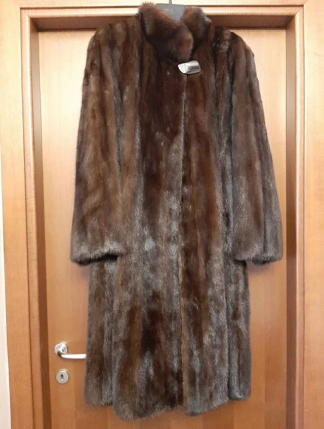 Cappotto pelliccia marrone