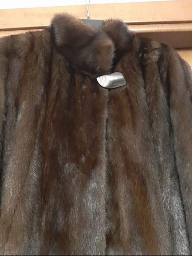 Cappotto pelliccia marrone