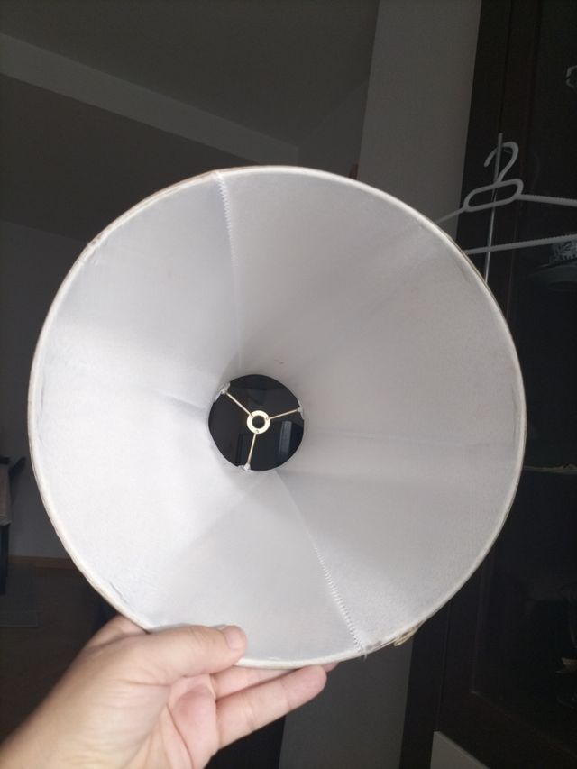 Tulipa lámpara beige - Tela