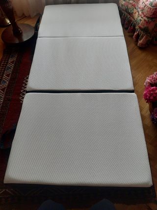 Viscocolchón premium plegable 90x200x15cm
