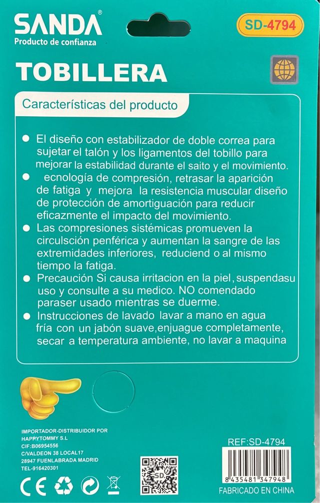 Tobillera Sanda SD-4794 - Soporte Tobillo