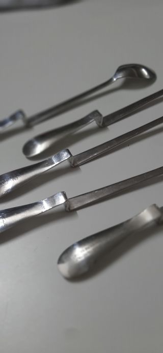 6 Cucchiaini Dessert Argento