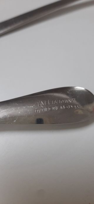 6 Cucchiaini Dessert Argento