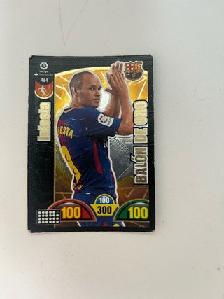 Cromo Balón de Oro Iniesta